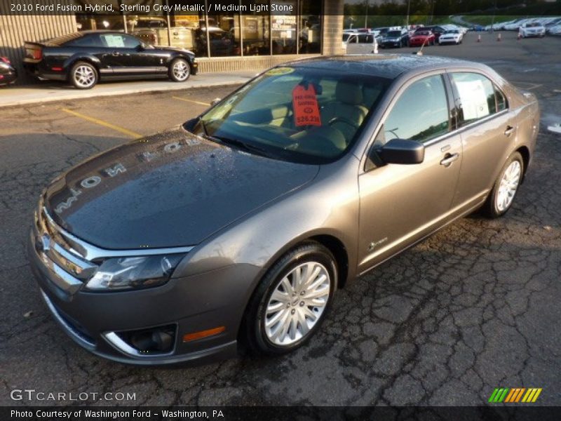 Sterling Grey Metallic / Medium Light Stone 2010 Ford Fusion Hybrid