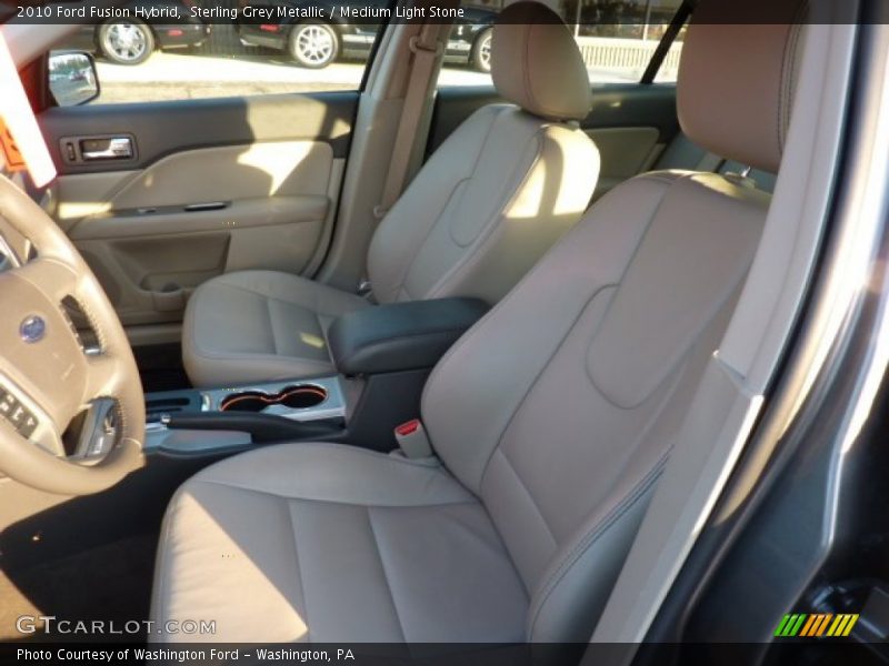 Sterling Grey Metallic / Medium Light Stone 2010 Ford Fusion Hybrid