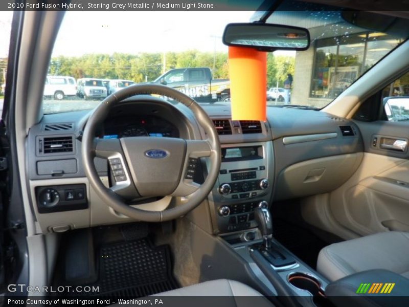 Sterling Grey Metallic / Medium Light Stone 2010 Ford Fusion Hybrid