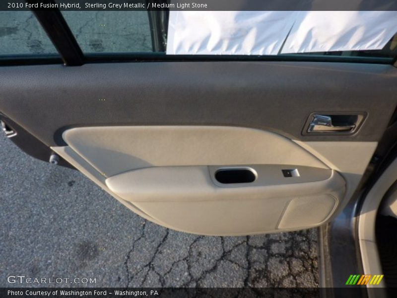 Sterling Grey Metallic / Medium Light Stone 2010 Ford Fusion Hybrid