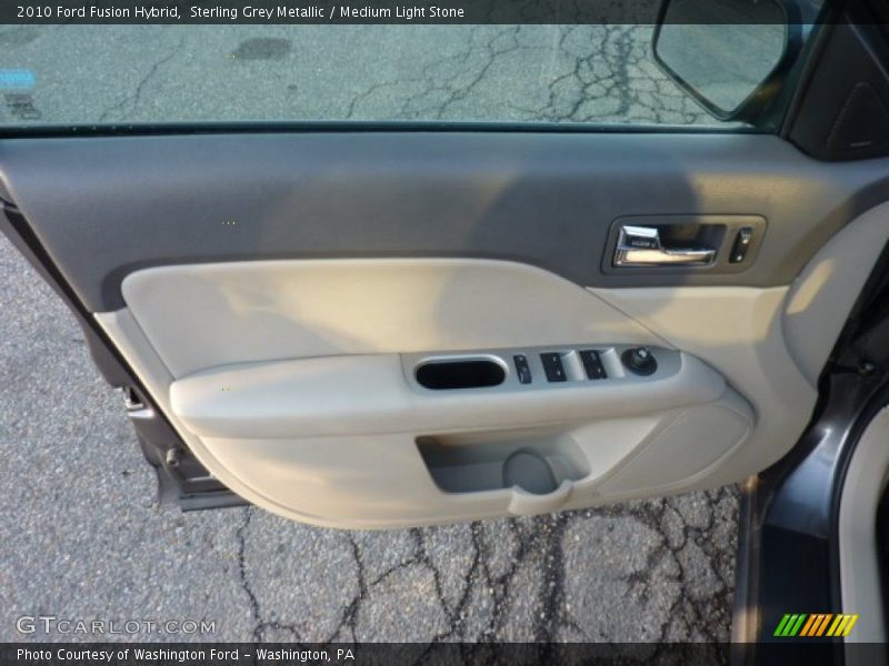 Sterling Grey Metallic / Medium Light Stone 2010 Ford Fusion Hybrid