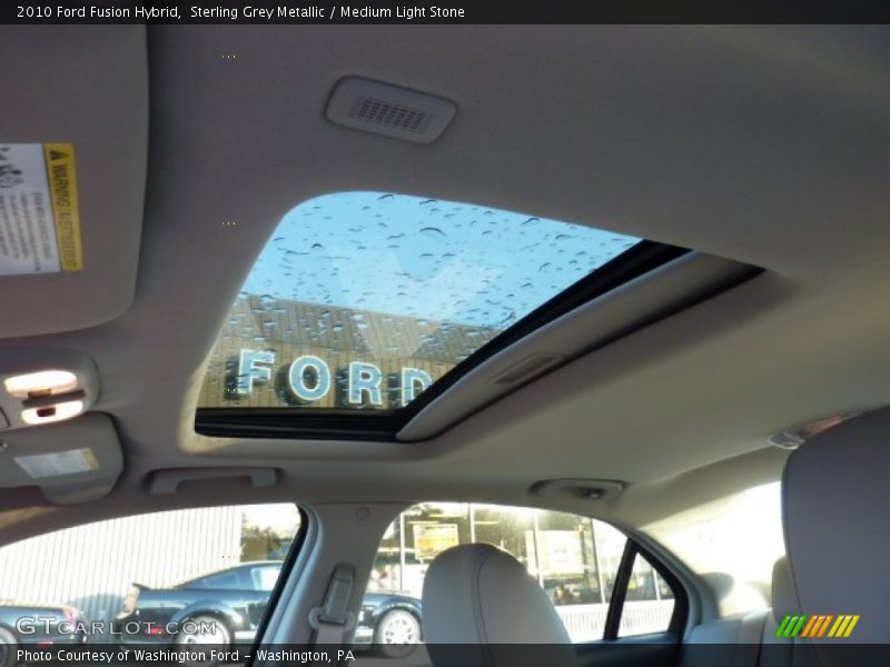 Sterling Grey Metallic / Medium Light Stone 2010 Ford Fusion Hybrid
