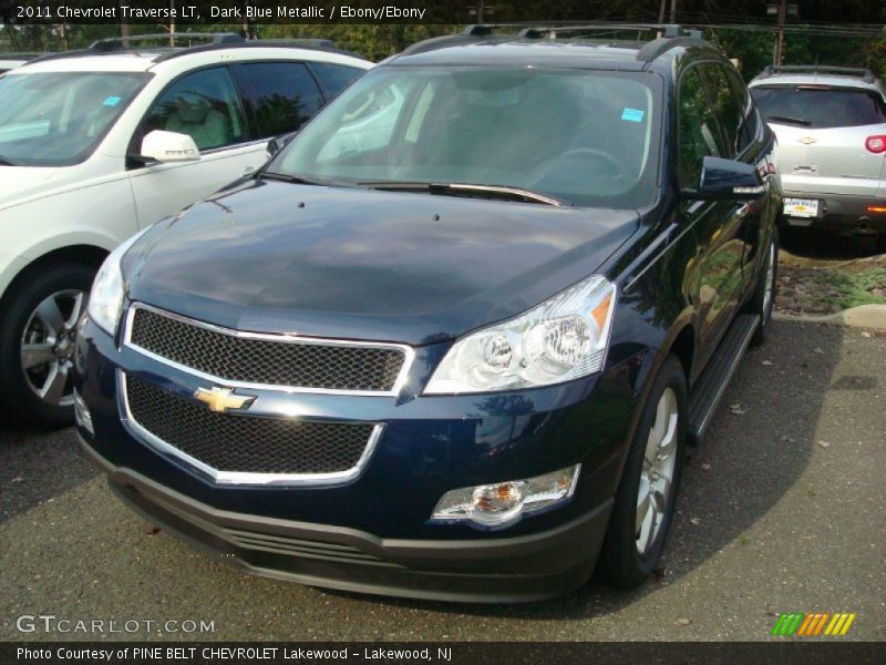 Dark Blue Metallic / Ebony/Ebony 2011 Chevrolet Traverse LT