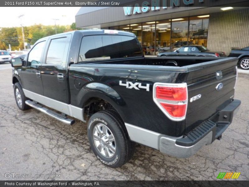 Ebony Black / Steel Gray 2011 Ford F150 XLT SuperCrew 4x4