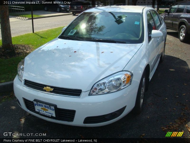 Summit White / Gray 2011 Chevrolet Impala LT