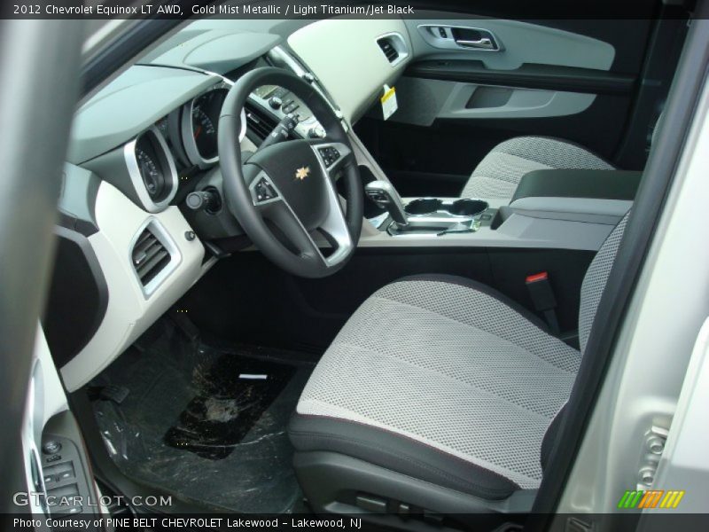 Gold Mist Metallic / Light Titanium/Jet Black 2012 Chevrolet Equinox LT AWD