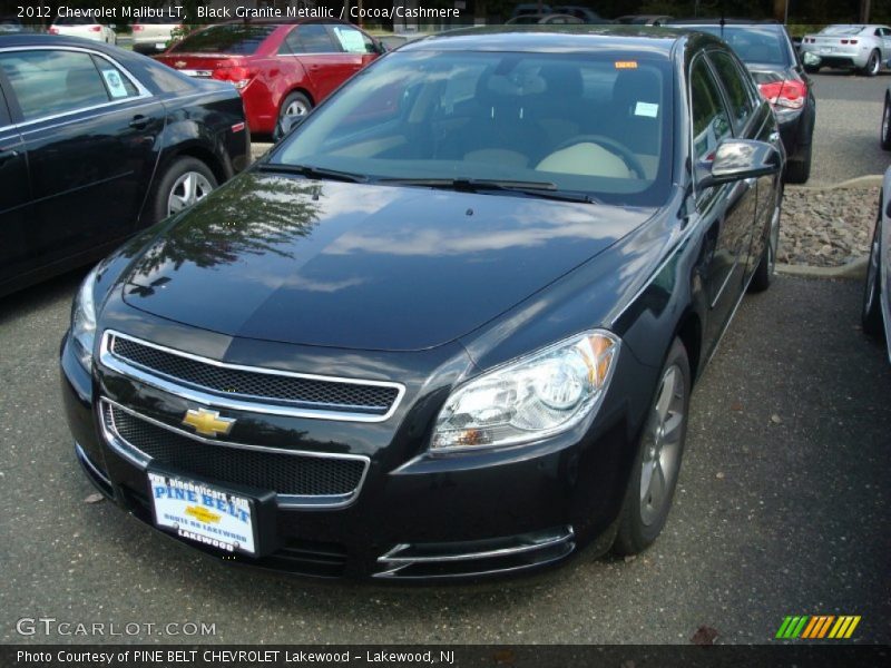 Black Granite Metallic / Cocoa/Cashmere 2012 Chevrolet Malibu LT