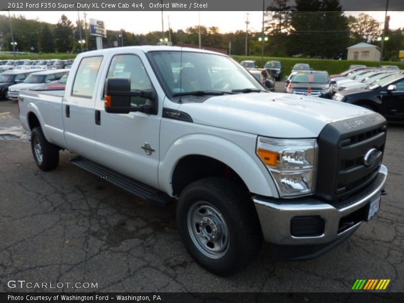 Oxford White / Steel 2012 Ford F350 Super Duty XL Crew Cab 4x4