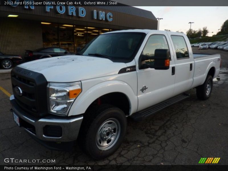 Oxford White / Steel 2012 Ford F350 Super Duty XL Crew Cab 4x4