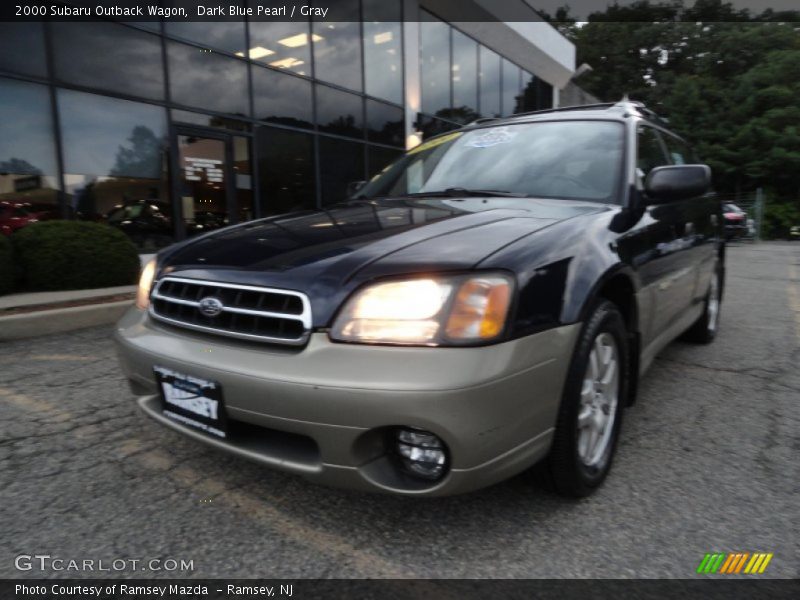 Dark Blue Pearl / Gray 2000 Subaru Outback Wagon