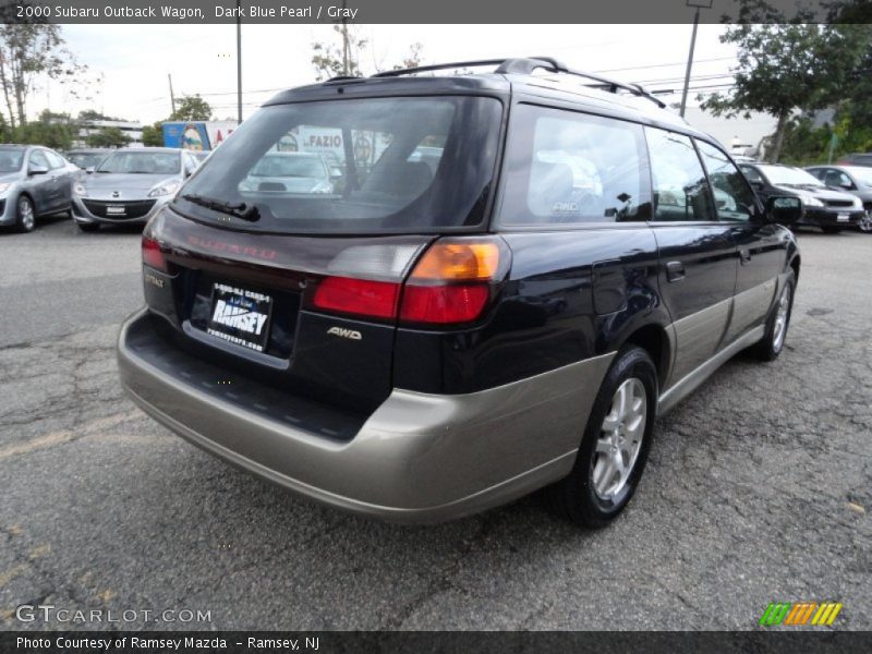 Dark Blue Pearl / Gray 2000 Subaru Outback Wagon