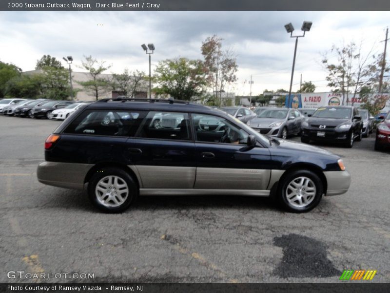 Dark Blue Pearl / Gray 2000 Subaru Outback Wagon