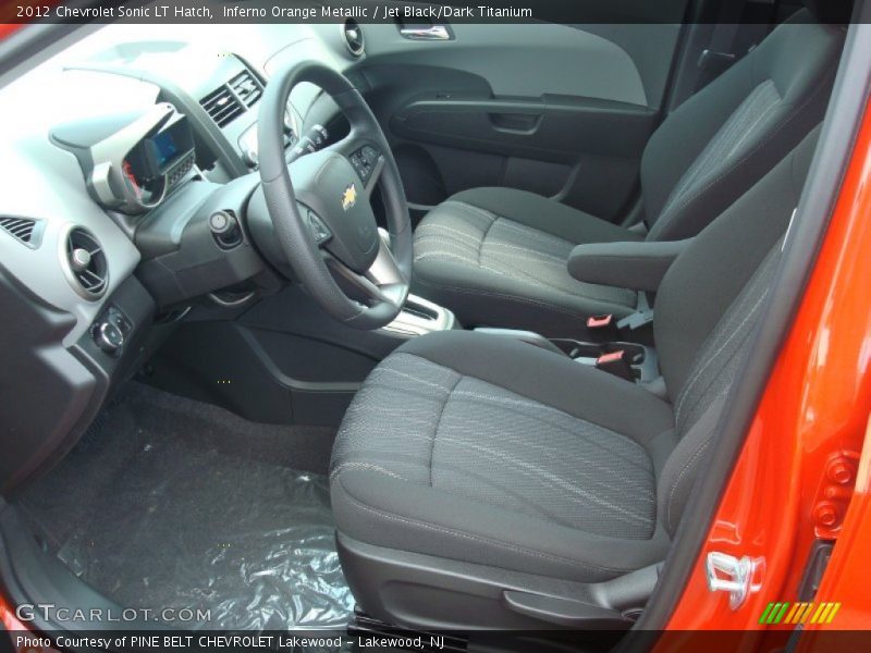  2012 Sonic LT Hatch Jet Black/Dark Titanium Interior
