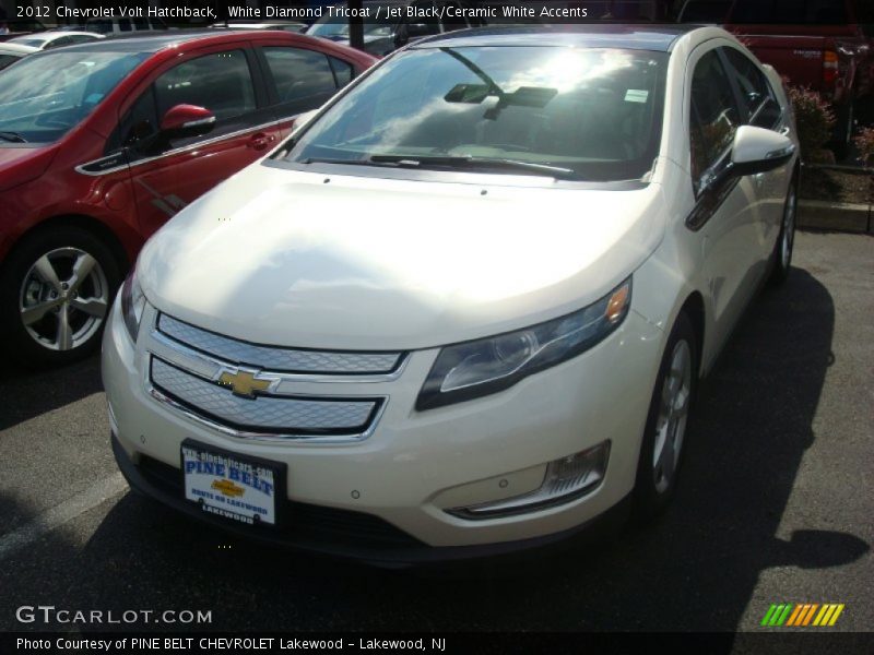 White Diamond Tricoat / Jet Black/Ceramic White Accents 2012 Chevrolet Volt Hatchback