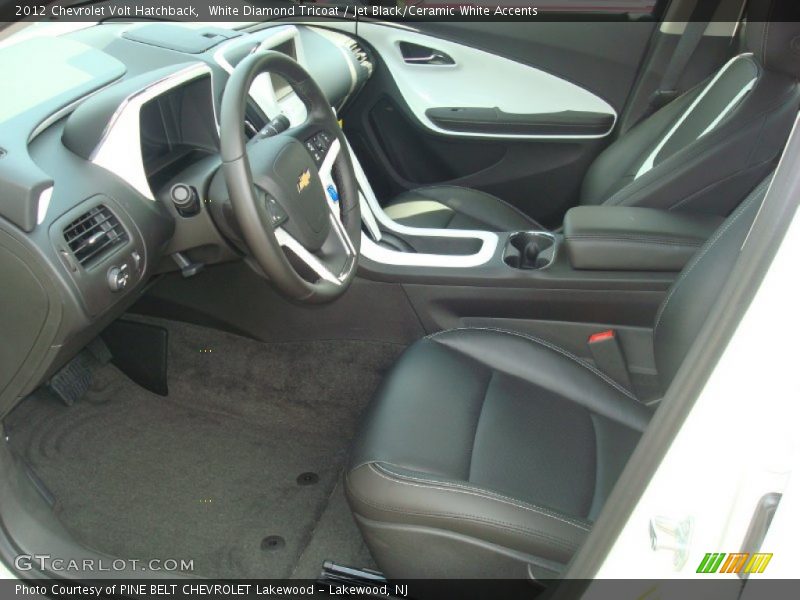  2012 Volt Hatchback Jet Black/Ceramic White Accents Interior