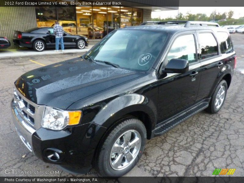 Ebony Black / Charcoal Black 2012 Ford Escape Limited V6 4WD