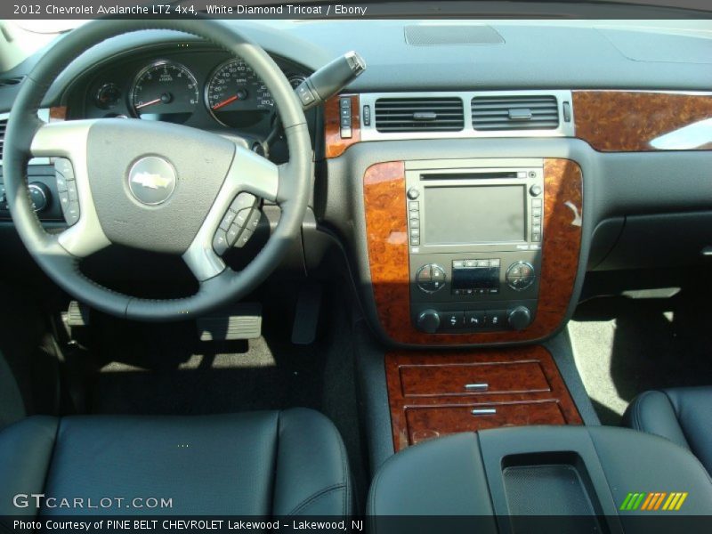 White Diamond Tricoat / Ebony 2012 Chevrolet Avalanche LTZ 4x4