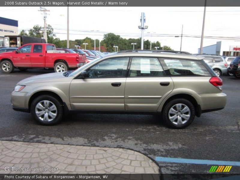 Harvest Gold Metallic / Warm Ivory 2008 Subaru Outback 2.5i Wagon