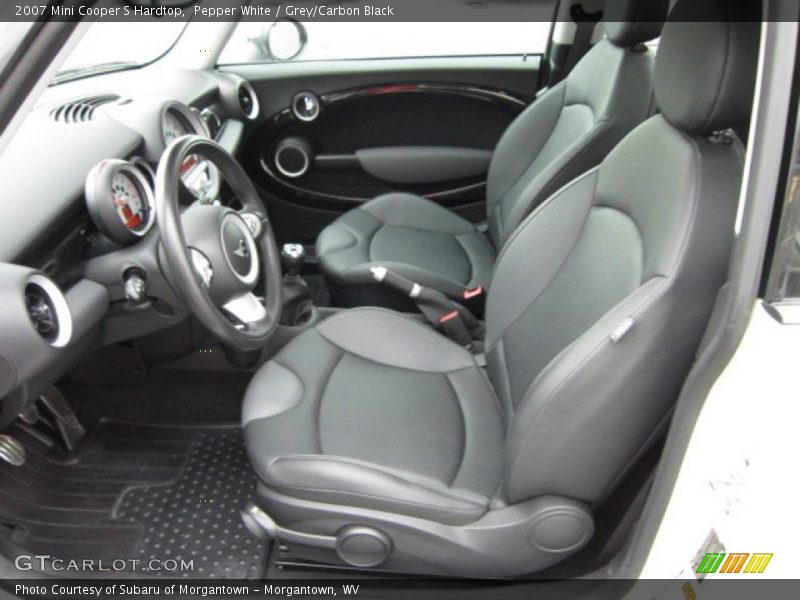 Pepper White / Grey/Carbon Black 2007 Mini Cooper S Hardtop