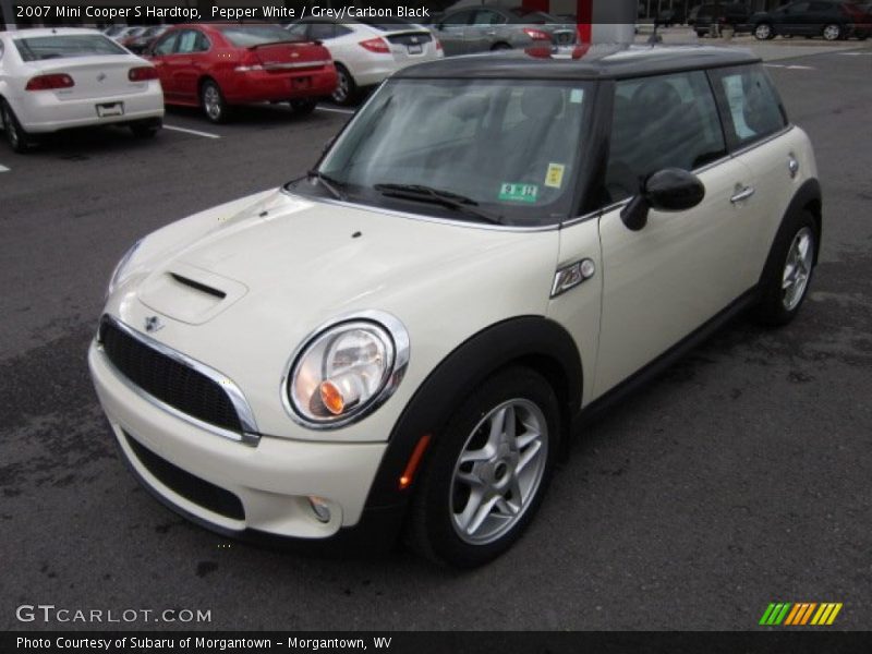 Pepper White / Grey/Carbon Black 2007 Mini Cooper S Hardtop