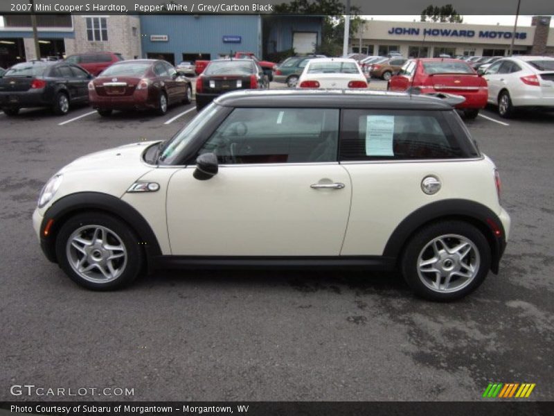 Pepper White / Grey/Carbon Black 2007 Mini Cooper S Hardtop