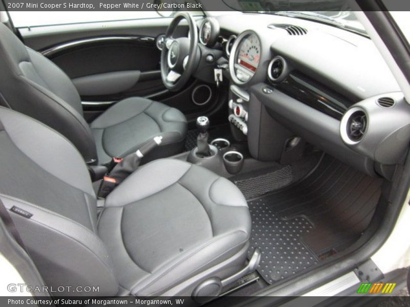 Pepper White / Grey/Carbon Black 2007 Mini Cooper S Hardtop
