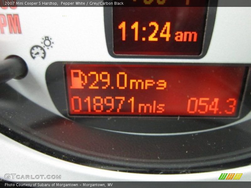 Pepper White / Grey/Carbon Black 2007 Mini Cooper S Hardtop