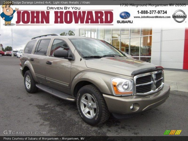 Light Khaki Metallic / Khaki 2004 Dodge Durango Limited 4x4