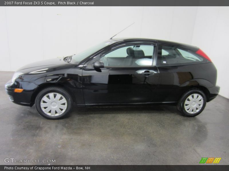Pitch Black / Charcoal 2007 Ford Focus ZX3 S Coupe