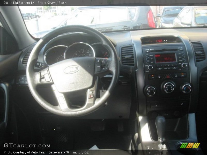 Bright Silver / Black 2011 Kia Sorento LX