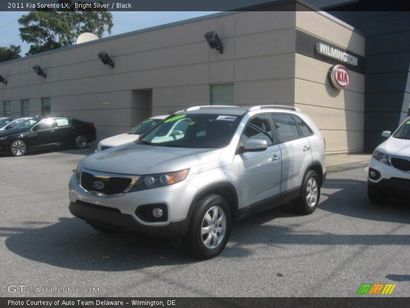 Bright Silver / Black 2011 Kia Sorento LX