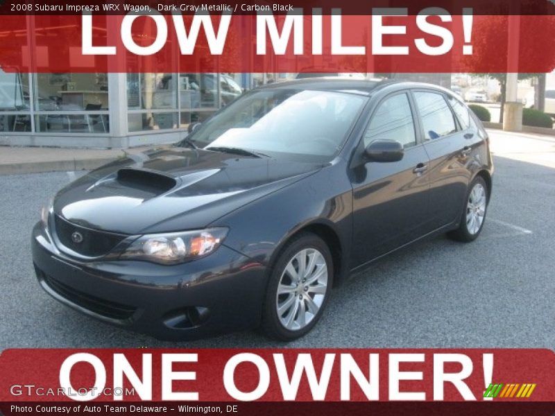 Dark Gray Metallic / Carbon Black 2008 Subaru Impreza WRX Wagon