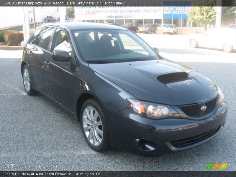 Dark Gray Metallic / Carbon Black 2008 Subaru Impreza WRX Wagon
