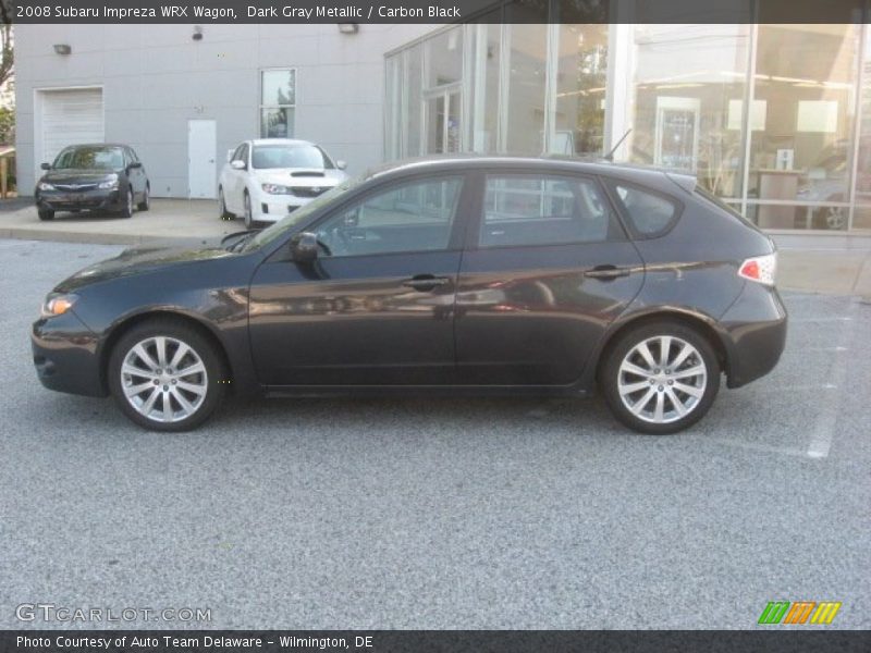 Dark Gray Metallic / Carbon Black 2008 Subaru Impreza WRX Wagon