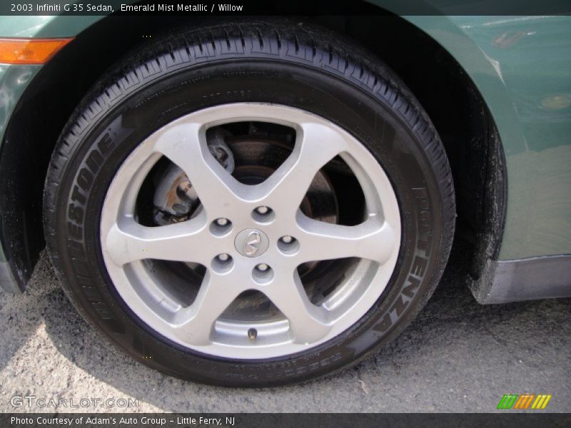 Emerald Mist Metallic / Willow 2003 Infiniti G 35 Sedan
