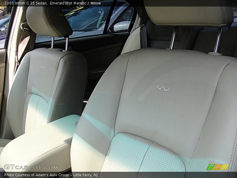 Emerald Mist Metallic / Willow 2003 Infiniti G 35 Sedan