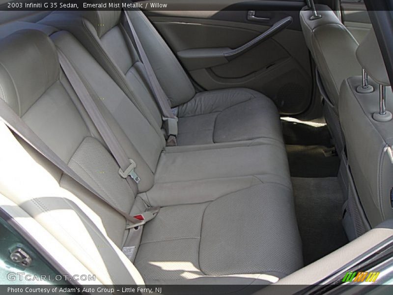 Emerald Mist Metallic / Willow 2003 Infiniti G 35 Sedan