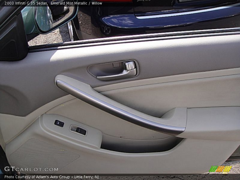 Emerald Mist Metallic / Willow 2003 Infiniti G 35 Sedan