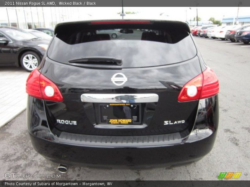 Wicked Black / Black 2011 Nissan Rogue SL AWD