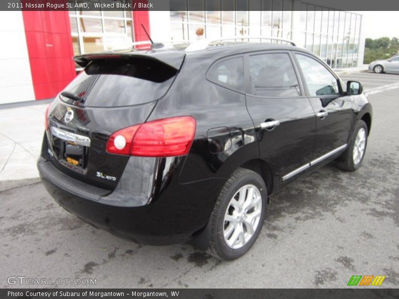 Wicked Black / Black 2011 Nissan Rogue SL AWD