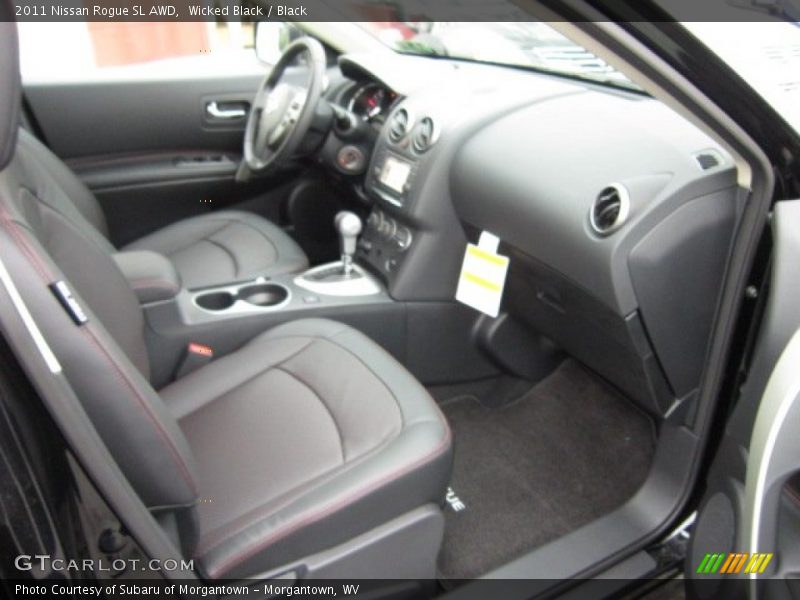 Wicked Black / Black 2011 Nissan Rogue SL AWD
