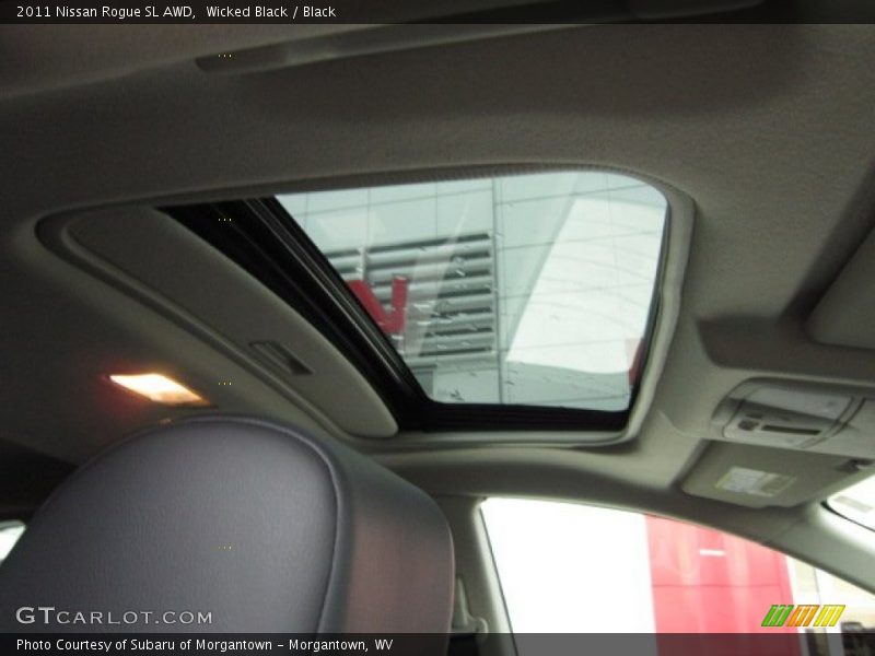 Wicked Black / Black 2011 Nissan Rogue SL AWD