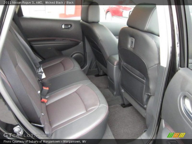 Wicked Black / Black 2011 Nissan Rogue SL AWD