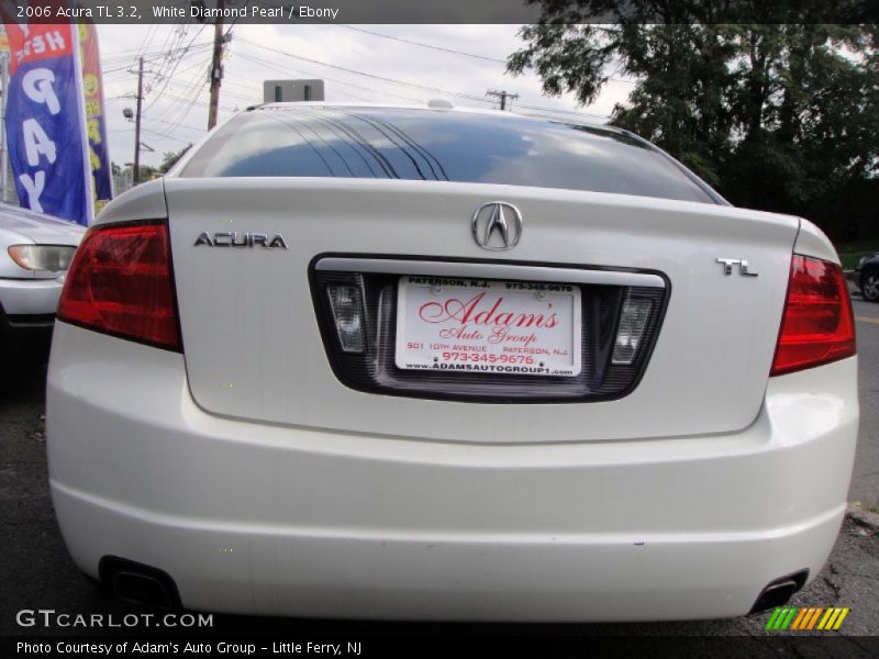 White Diamond Pearl / Ebony 2006 Acura TL 3.2