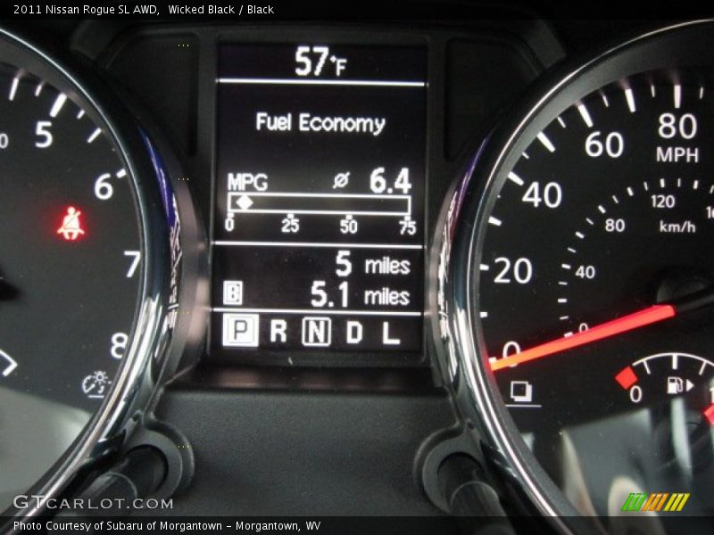 Wicked Black / Black 2011 Nissan Rogue SL AWD