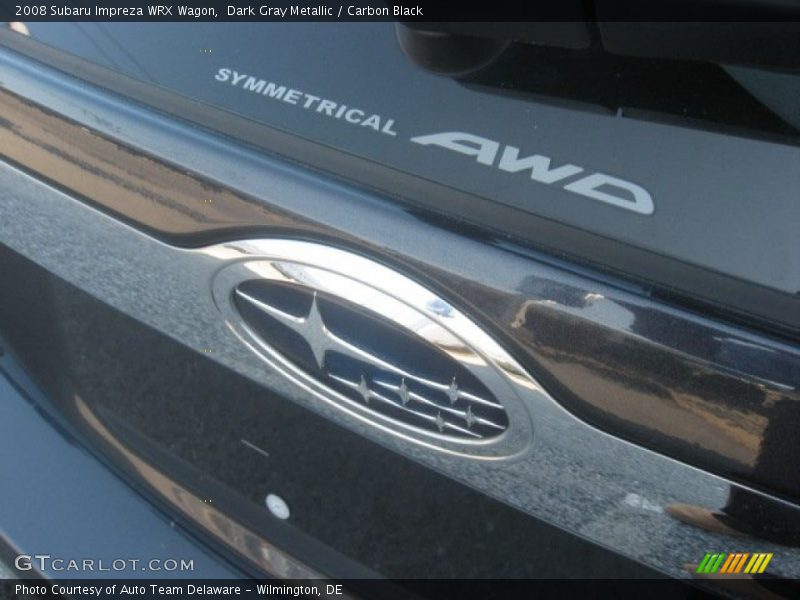 Dark Gray Metallic / Carbon Black 2008 Subaru Impreza WRX Wagon