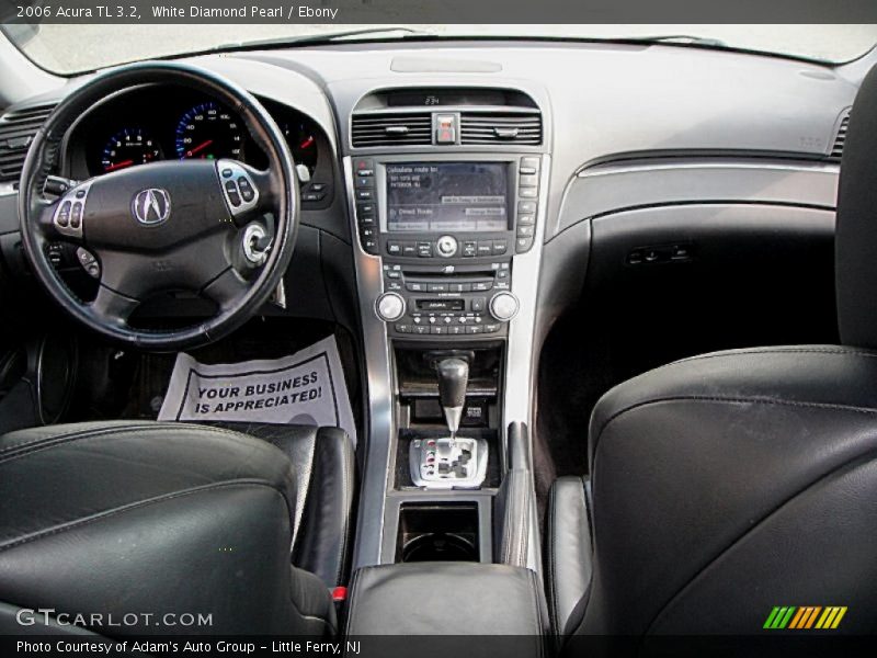 White Diamond Pearl / Ebony 2006 Acura TL 3.2