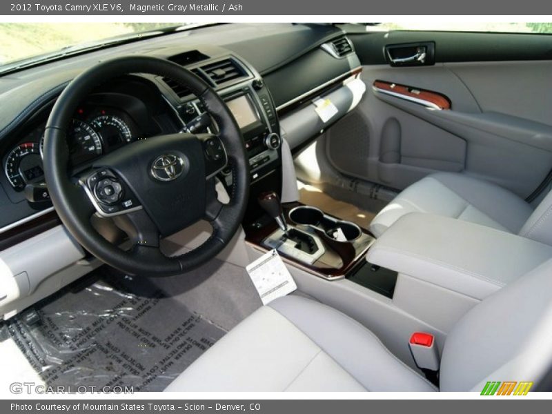 Magnetic Gray Metallic / Ash 2012 Toyota Camry XLE V6