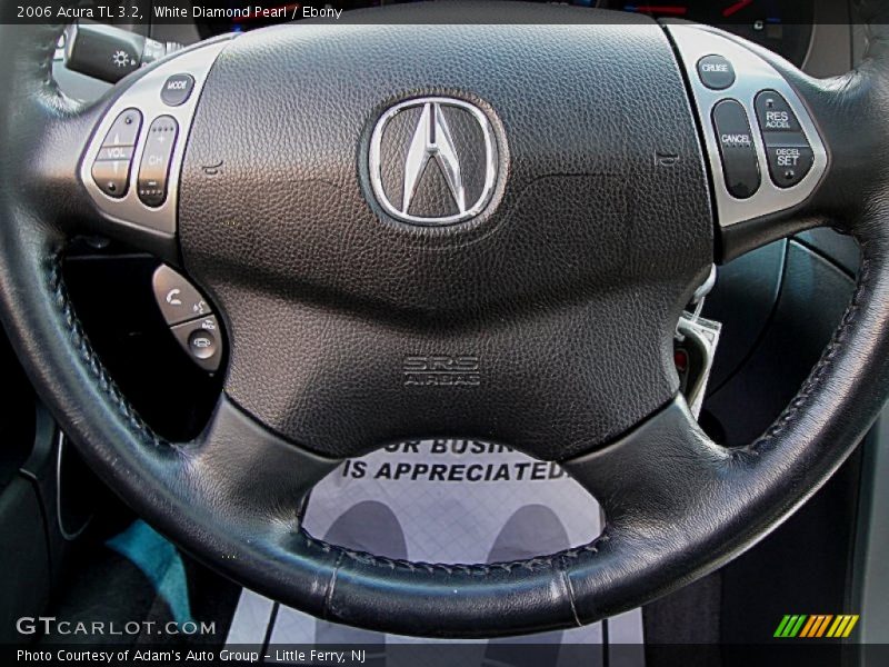White Diamond Pearl / Ebony 2006 Acura TL 3.2