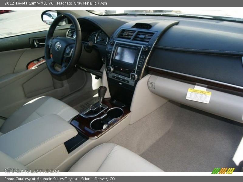 Magnetic Gray Metallic / Ash 2012 Toyota Camry XLE V6